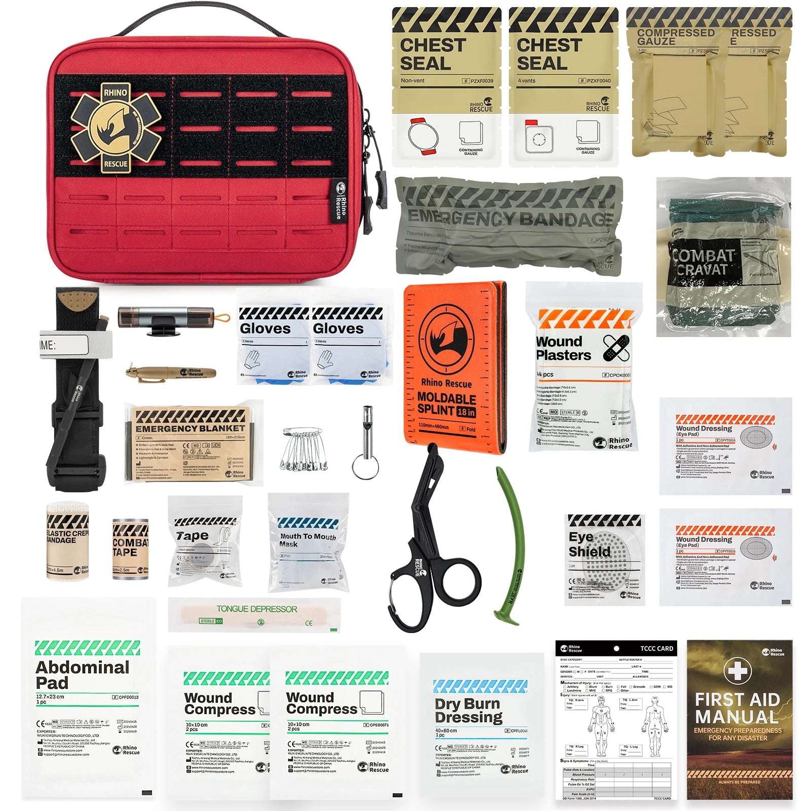Rhino Rescue IFAK Trauma Kit – Tactical First Aid Kit | Rhino