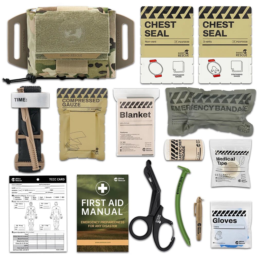 RHINO RESCUE CR-QF002M 米国FDA承認 IFAKキット防災 RHINO RESCUE Quick Pulling IFAK – Rhino Global Store