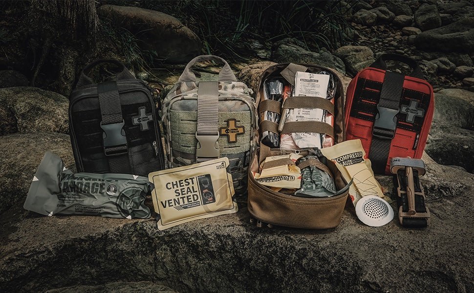 Rhino Rescue EDC IFAK First Aid Kit - Botiquín MOLLE Compacto
