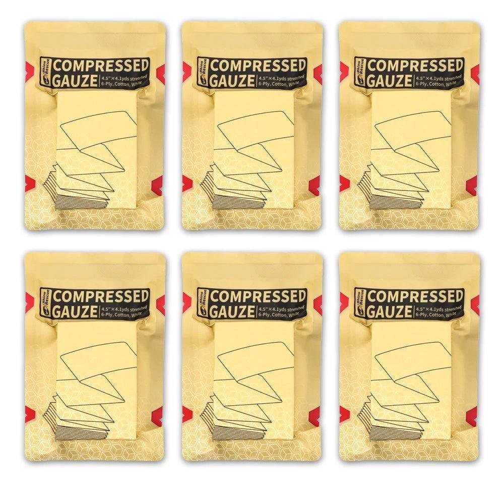 RHINO RESCUE Compressed Gauze - Rhino Global Store