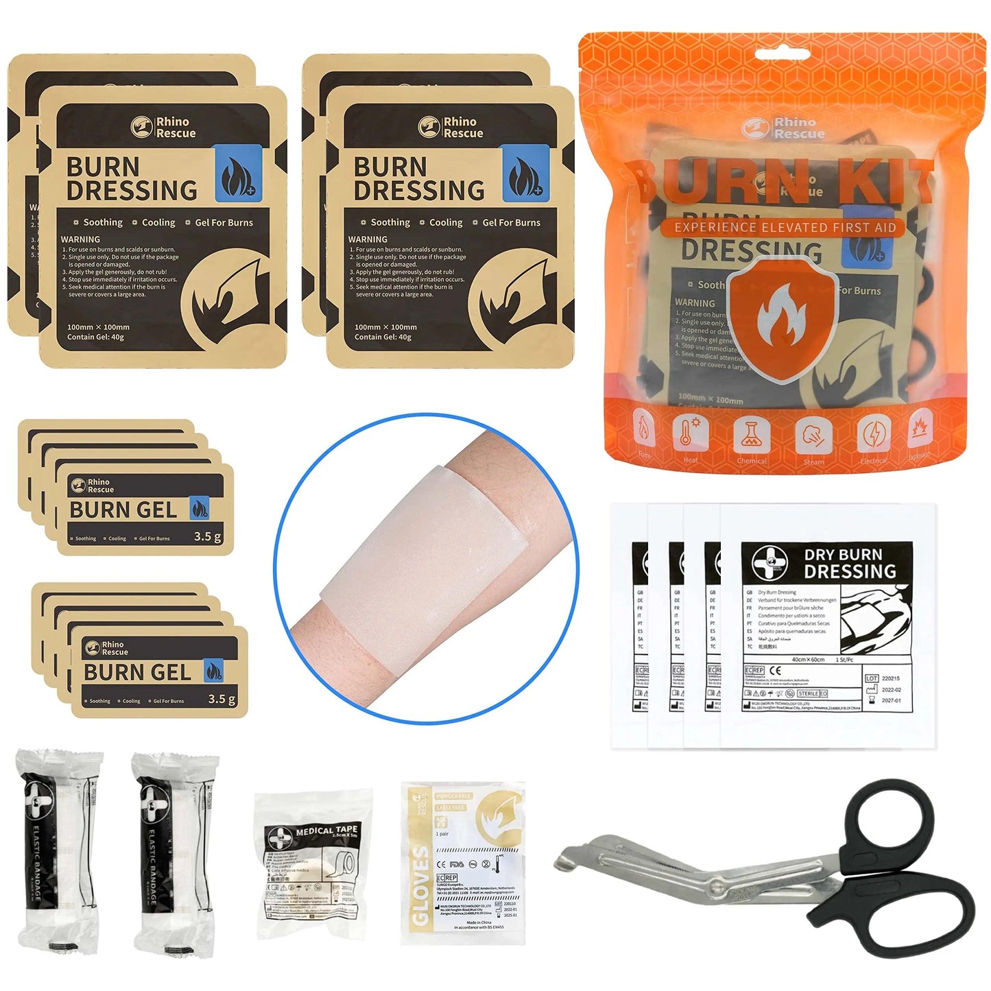 RHINO RESCUE Kit de Quemaduras - RHINO