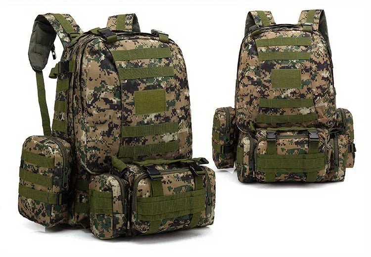 Mochila Táctica Modular Rhino GS 55L – Gran Capacidad, Sistema MOLLE y Diseño Multifunción - Rhino Global Store