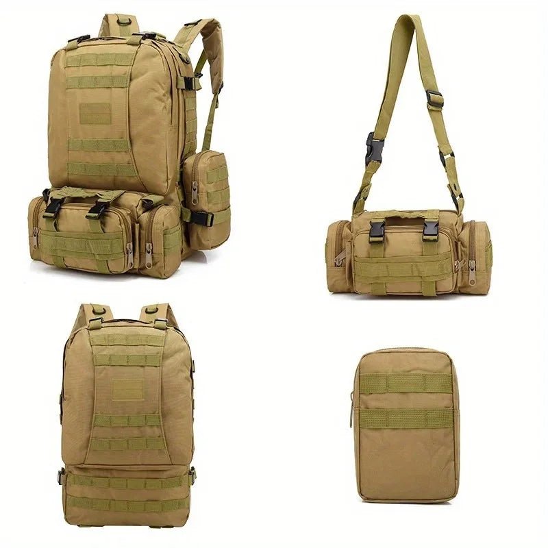Mochila Táctica Modular Rhino GS 55L – Gran Capacidad, Sistema MOLLE y Diseño Multifunción - Rhino Global Store