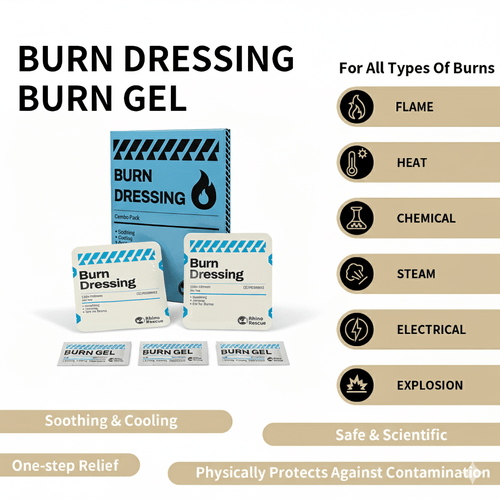 Rhino Rescue Burn Dressing & Gel Kit Box - Rhino Global Store