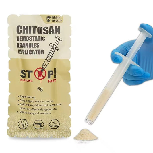 RHINO RESCUE Hemostatic Granules Aplicator 6g - Rhino Global Store