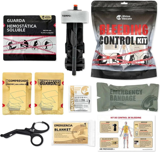 RHINO RESCUE Kit de Control de Hemorragias, IFAK Refill First Aid Kit - Rhino Global Store