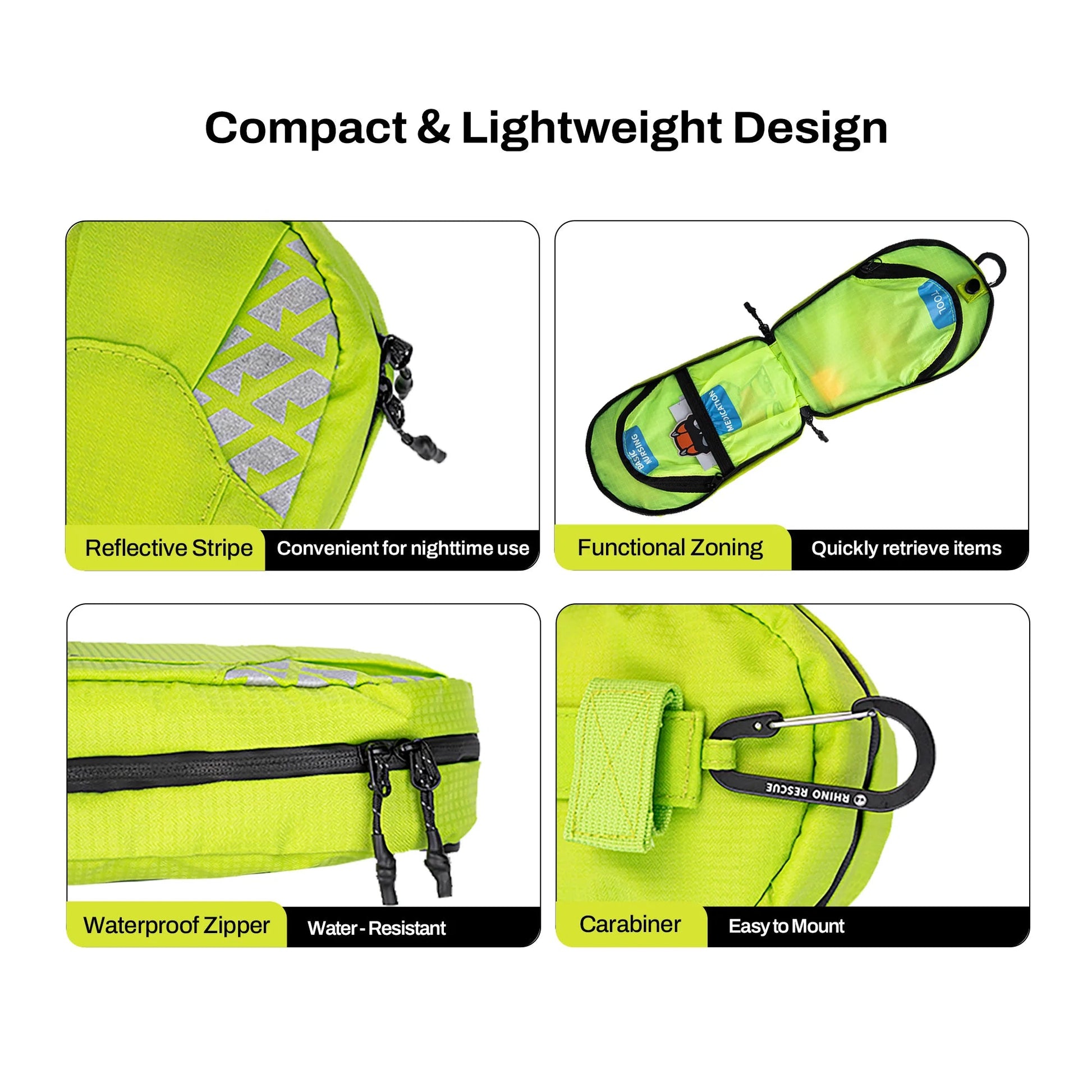 RHINO RESCUE Outdoor Primary First Aid Kit| Botiquín MOLLE - Rhino Global Store