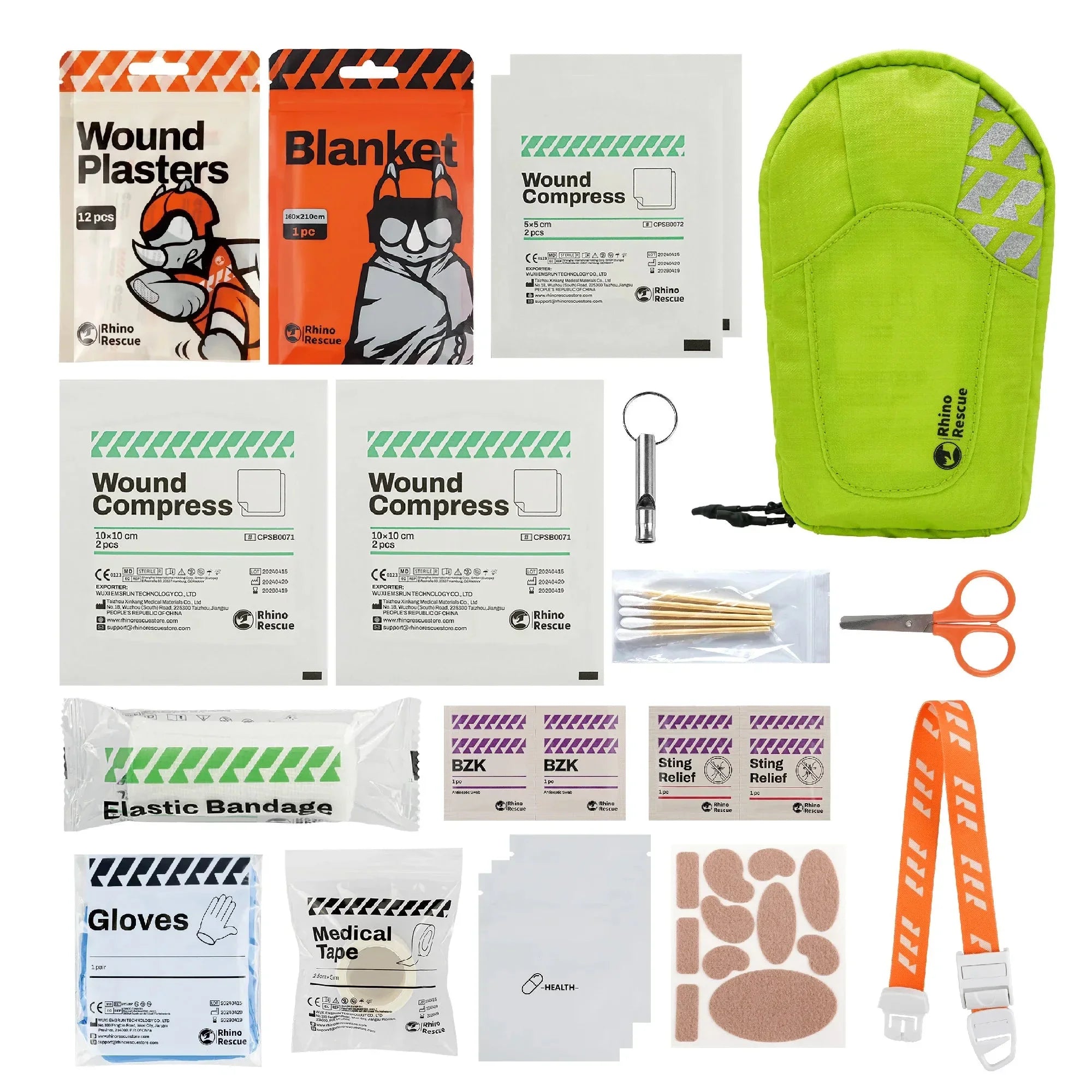 RHINO RESCUE Outdoor Primary First Aid Kit| MOLLE first aid kit – Rhino ...